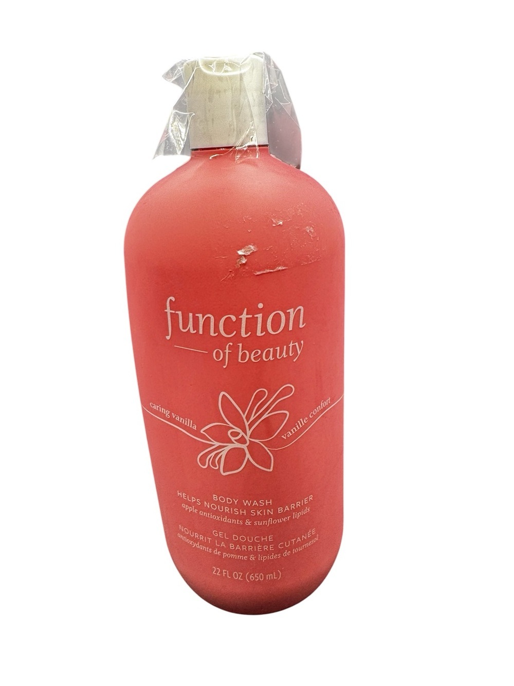 NWT HUGE Function of Beauty Caring Vanilla Body Wash - 22oz